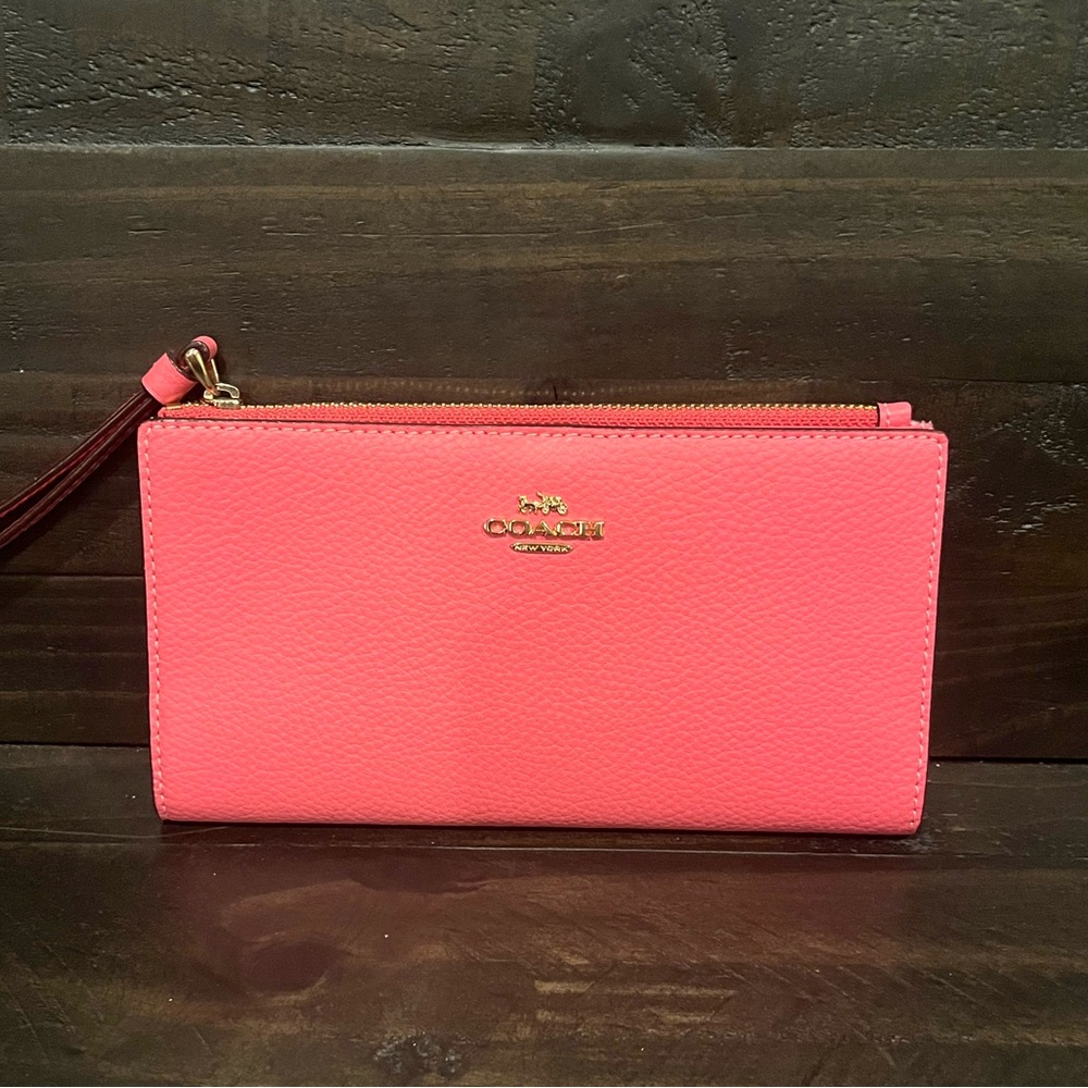 COACH Leather Bifold Wallet Wristlet - F73156 NWOT